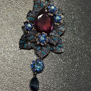 Off Park Collection Floral Brooch/Pendant